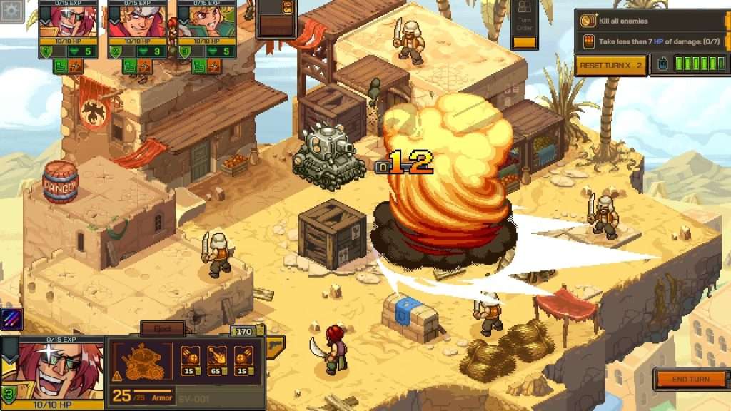 Metal Slug Tactics explosion